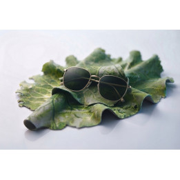 Paño de gamuza con forma de hoja de lechuga.