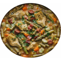 Paño de gamuza con forma de verduras.